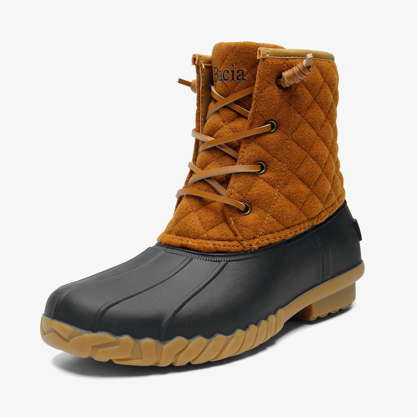 Womens quilted winter fashion boots