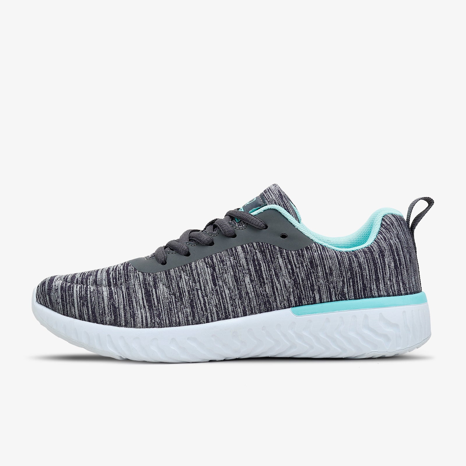 STQ Walking Shoes for Women Lace Up Lightweight Tennis Shoes Aqua/Grey / 5.5