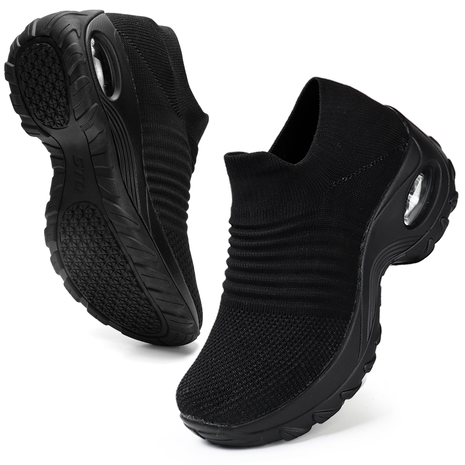 STQ Womens Slip on Walking Shoes Breathable Non Slip Work