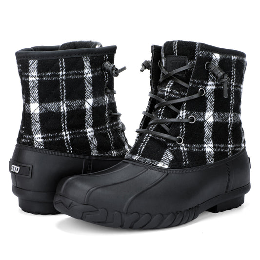 STQ Duck Boots for Women Waterproof Winter Boots Quilted Snow Boots