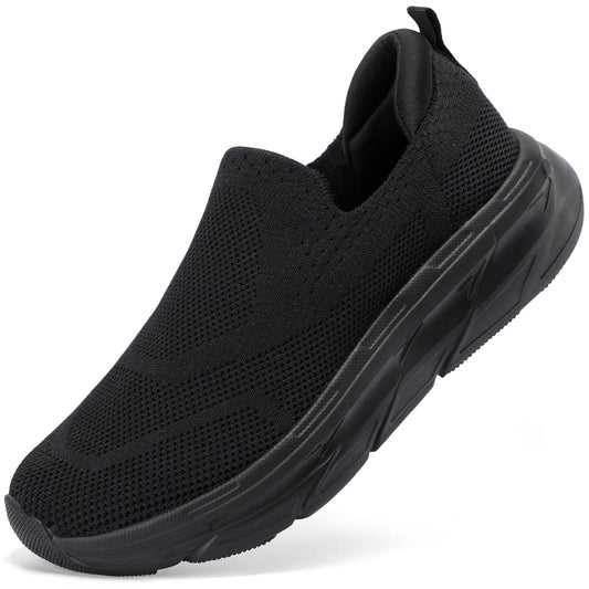 STQ Slip on Sneakers Women Walking Shoes with Arch Support Comfortable Non-Slip Nurse Shoes