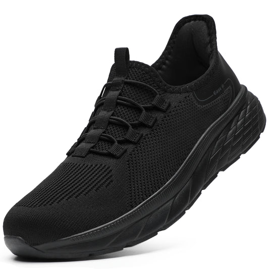 STQ Slip on Sneakers Men Comfort Walking Shoes Orthopedic Shoes for Plantar Fasciitis