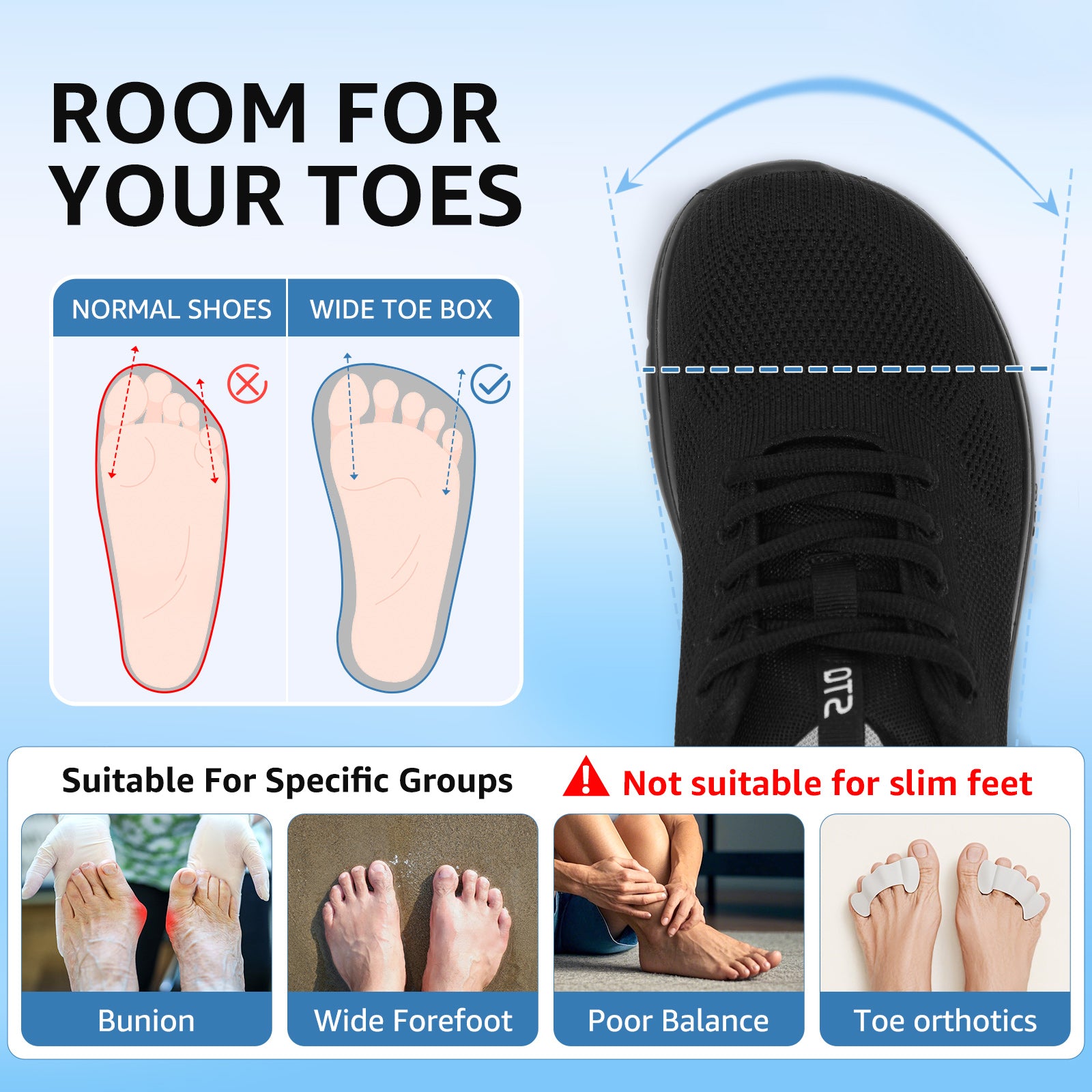 How 4E compares with other shoe widths