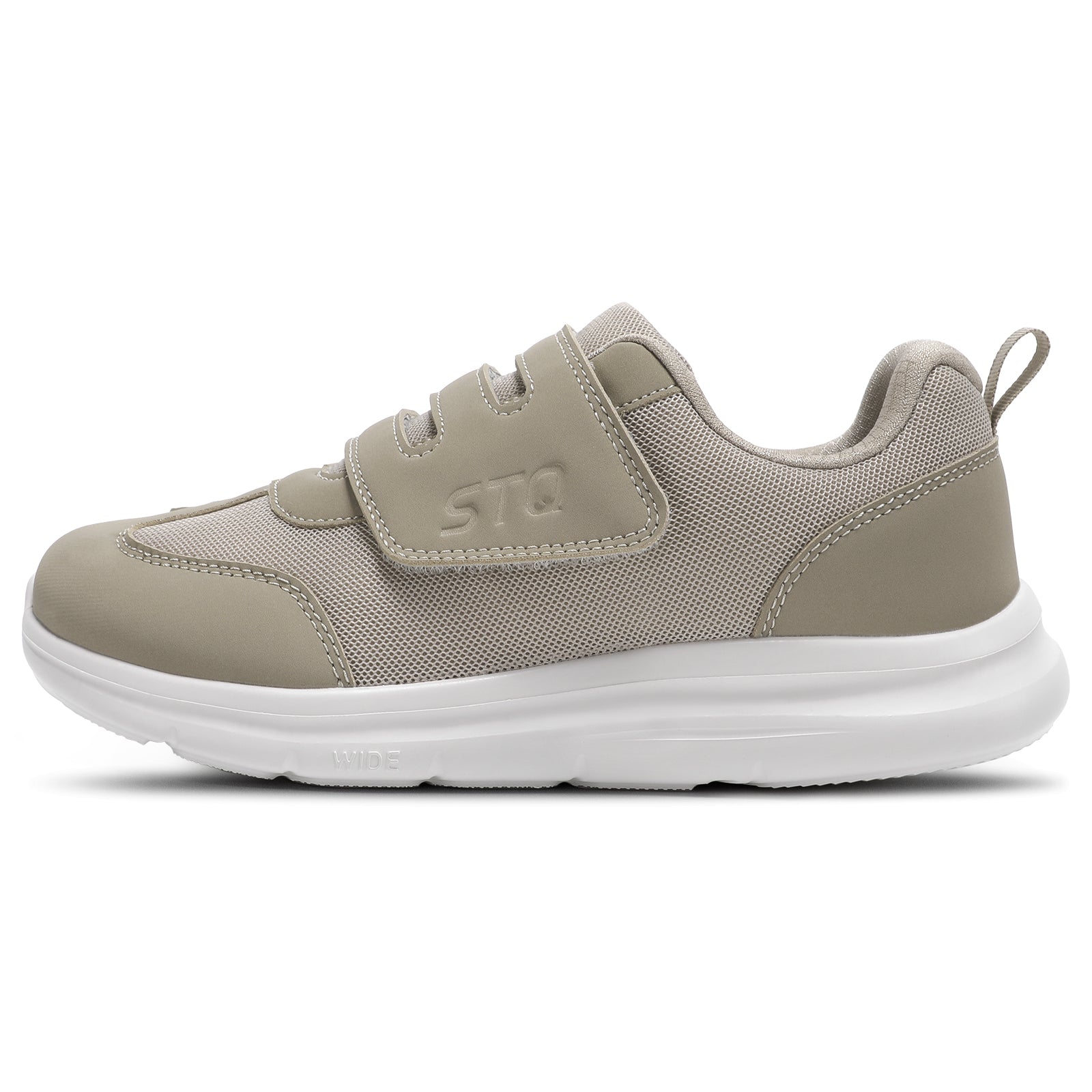 STQ Wide Toe Box Shoes Women, Hook and Loop Orthopedic 