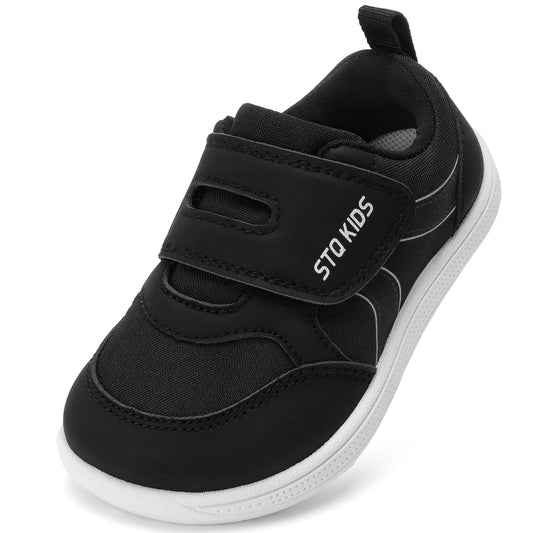 Toddler Wide Toe Box Barefoot Shoes Boys Girls Sneakers Kids Tennis Shoes Preschool Non Slip Lightweight Comfortable First Walking Shoes Running Outdoor Activities