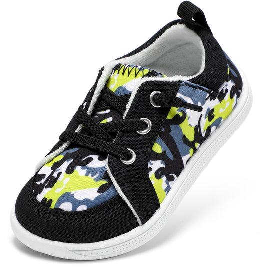 Toddler Wide Toe Box Shoes: Boys Barefoot Shoes Kids Tennis Shoes Boy Sneakers Non-Slip Zero Drop Shoes,Toddler First Walking Shoes Flex Comfort Outdoor
