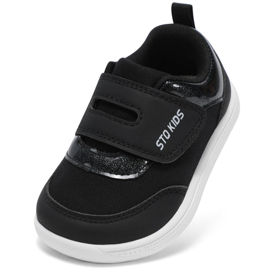 Toddler Wide Toe Box Barefoot Shoes Boys Girls Zero Drop,Baby First Walking Shoes Little Kids Sneakers Non-Slip Preschool Running Tennis Canvas Casual Preschool Outdoor Activities