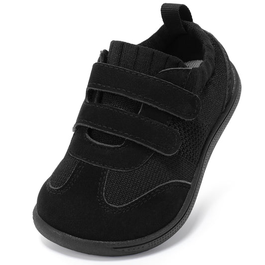 Toddler Wide Toe Box Barefoot Shoes Boys Girls Sneaker Tennis Sneakers Breathable Non-Slip First Walking Shoe School Activities