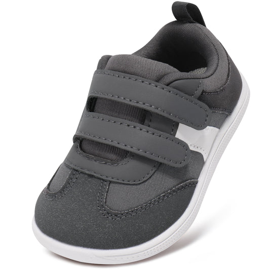 Toddler Wide Toe Box Barefoot Shoes Boys Girls Sneakers Zero Drop Kid Tennis Running Shoes Lightweight Non-Slip Comfortable Infant First Walking Shoe Outdoor Activities School