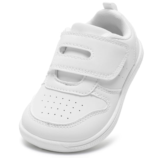 Toddler Wide Toe Box Barefoot Shoes Girls Boys Sneakers Zero Drop Kid Tennis Running Shoes Lightweight Non-Slip Comfortable First Walking Shoe Outdoor Activities School