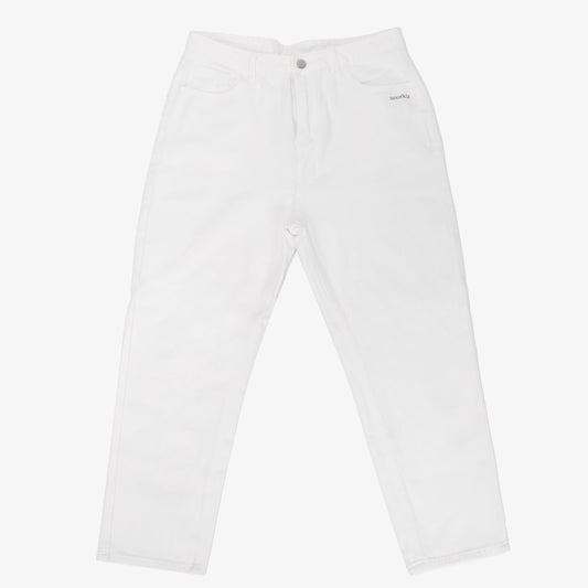 Noorkiz Straight Leg Jeans for Women High Waisted Jeans Frayed Baggy Pants Raw Hem Loose Stretchy Cropped Wide Leg Jeans